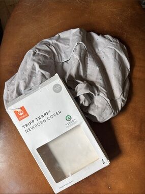 Stokke Tripp Trapp Newborn Cover - Light Gray with hearts Size Newborn